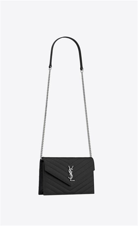 saint laurent ysl envelope wallet on chain|YSL cassandre envelope chain wallet.